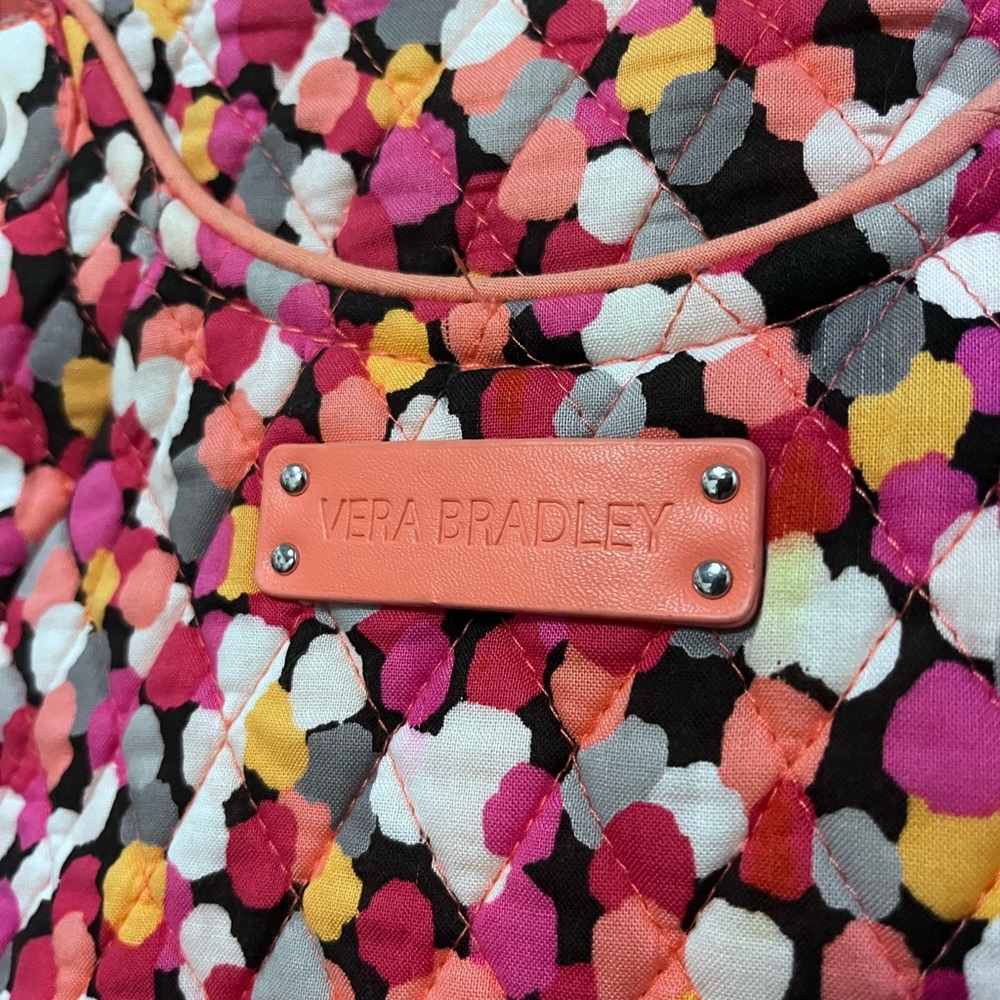 Vera Bradley Floral Quilted Bag in Pink and Orange